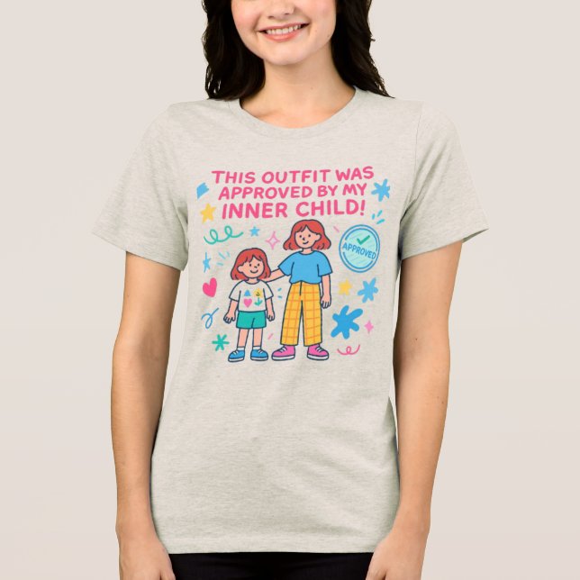 Godkänd av mitt inre barn t shirt (Framsida)