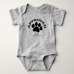 Godkänd Baby född i Hund År 2018, Namn-kostym Tee Shirt