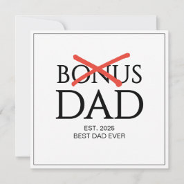 Godkänd BONUS PAPPAN Established Fars Dag Kort