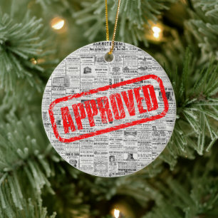 Godkänd energivintage stämpel ornament