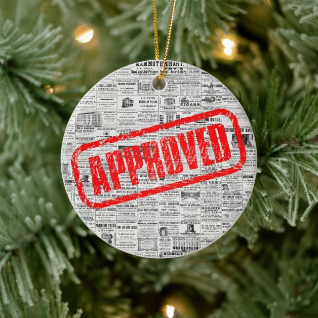 Godkänd energivintage stämpel ornament (Träd)