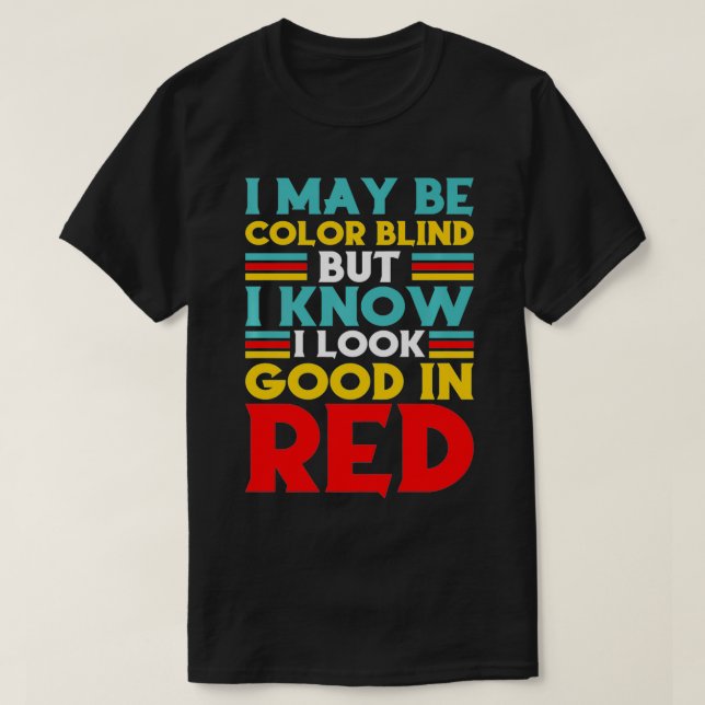 Godkänd färgblind Färg Blind Kärlek Roligt barbecu T Shirt (Design framsida)