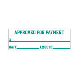 Godkänd för betalningsRubber Frimärke Självfärgande Stämpel