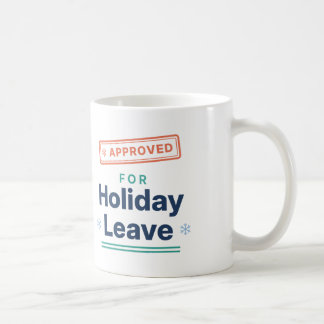 Godkänd för semesterledighet Rolig kontorsjul Kaffemugg