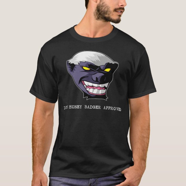 Godkänd honey badger 100% tröja (Framsida)