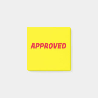 GODKÄND POST-IT BLOCK