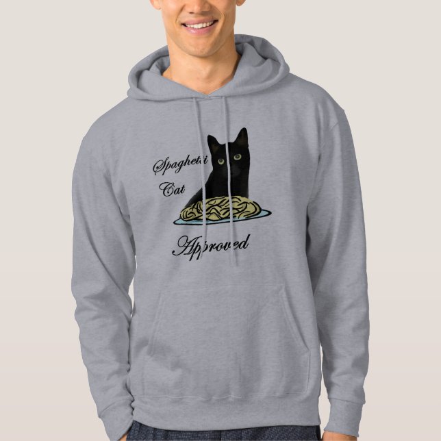 Godkänd spagettikatt sweatshirt (Framsida)
