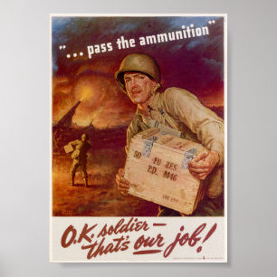 Godkänn ammunition poster