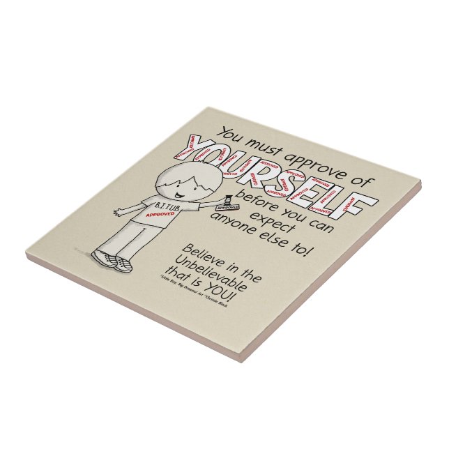 Godkänn dig själv kakelplatta (Sidan)