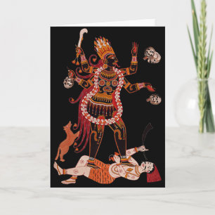 Godkänn Kali-hälsningskort Kort