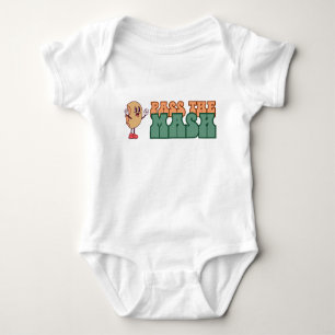 "Godkänn Mash" Cheer Potato Baby Bodykostym T Shirt