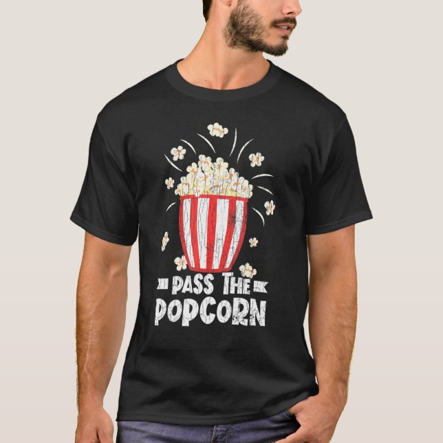 Godkänn popcorns pop Maj eater-grafik T Shirt (Framsida)