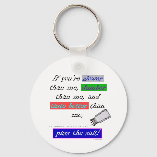 Godkänn saltet nyckelring (Framsida)