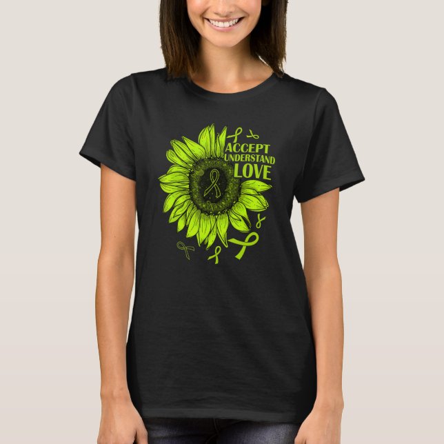 Godkänn solroslymfomafeber i Kärlek T Shirt (Framsida)