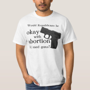 Godkänna med abort t-shirt