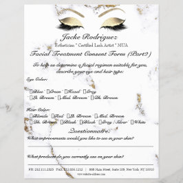 Godkännande av ansiktsbehandling från mars Del 2b Reklamblad