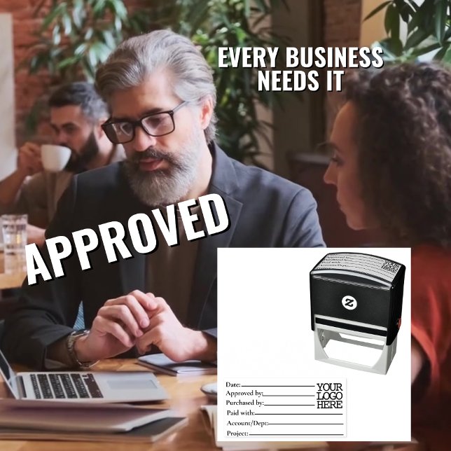 Godkännande av inköpsprojektfaktura för redovisnin självfärgande stämpel (Skapare uppladdad)