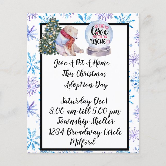 Godkännande av julfesten flygblad (Framsidan)