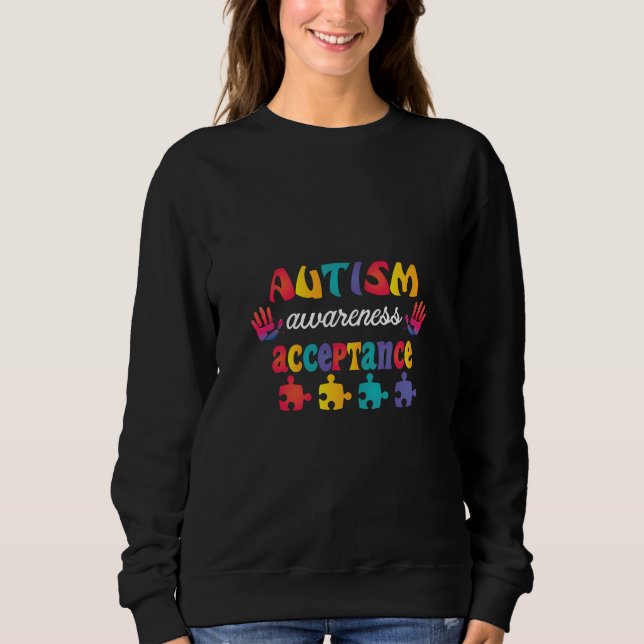 Godkännande av medvetenhet om autism t shirt (Framsida)
