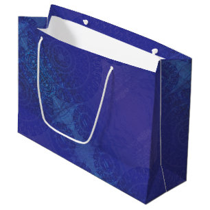 Godkännande   Blue Indigo Violet Boho Medallions
