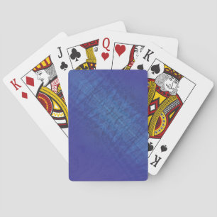 Godkännande   Blue Indigo Violet Shibori Mönster Casinokort