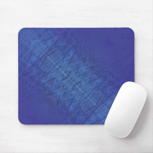 Godkännande | Blue Indigo Violet Shibori Mönster Musmatta (Med mus)