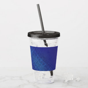 Godkännande   Blue Indigo Violet Shibori Mönster Take Away Mugg