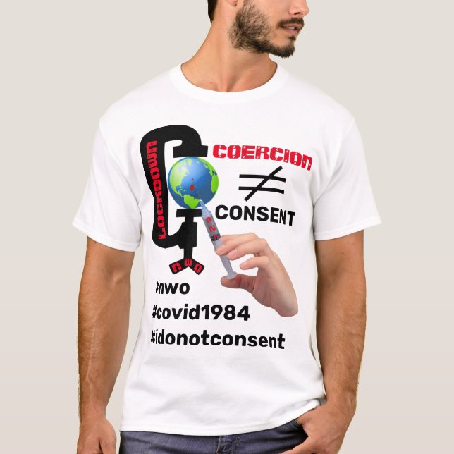 Godkännande ej tvång (lätt) T-Shirt (Framsida)