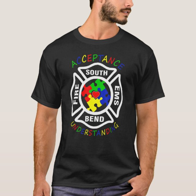 Godkännande Fire South Ems Bend Understanding Puzz T Shirt (Framsida)