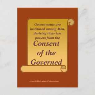 Godkännande från den styrande vykort