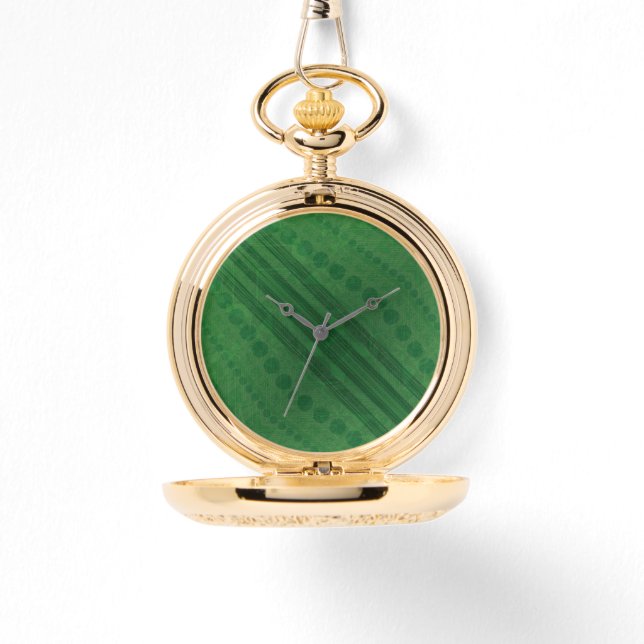Godkännande | Grönt Eclectic Boho Mönster Armbandsur (Framsida)