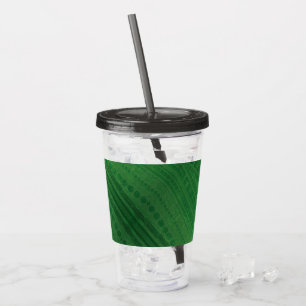 Godkännande Grönt Eclectic Boho Mönster Take Away Mugg
