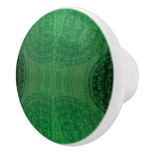 Godkännande Grönt Meditation Medallions Knopp