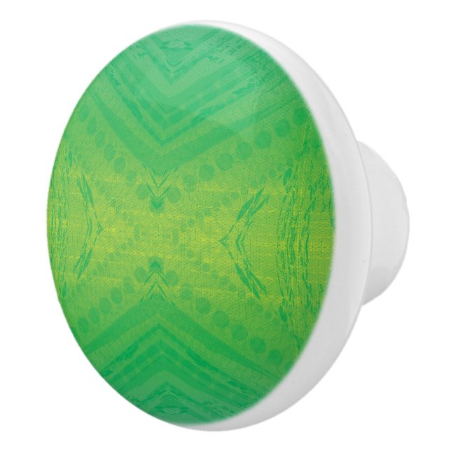 Godkännande | Gult Grönt Blue Shibori Mönster Knopp (Höger)
