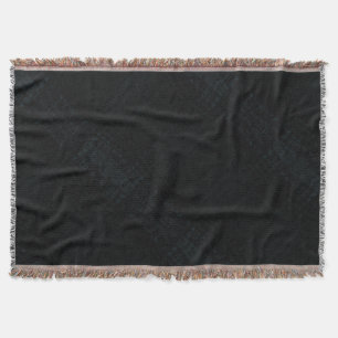 Godkännande Mörk Shibori Struktur Filt