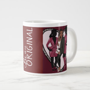 Godkännande på morgonen jumbo mugg