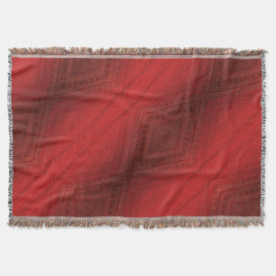Godkännande Red Eclectic Boho Mönster Filt