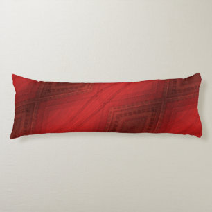 Godkännande Red Eclectic Boho Mönster Kroppskudde