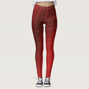 Godkännande   Red Eclectic Boho Mönster Leggings