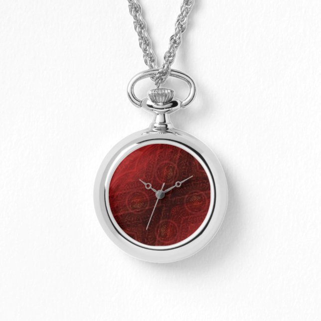 Godkännande | Red Meditation Medallions Armbandsur (Framsida)