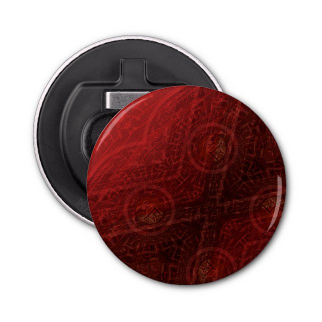 Godkännande | Red Meditation Medallions Flasköppnare (Framsidan)