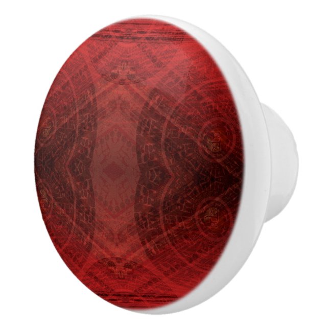 Godkännande | Red Meditation Medallions Knopp (Höger)
