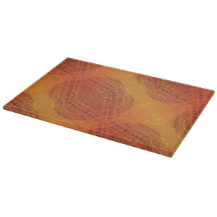 Godkännande Red Orange Gult Boho Medallions