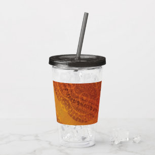 Godkännande   Red Orange Gult Boho Medallions Take Away Mugg