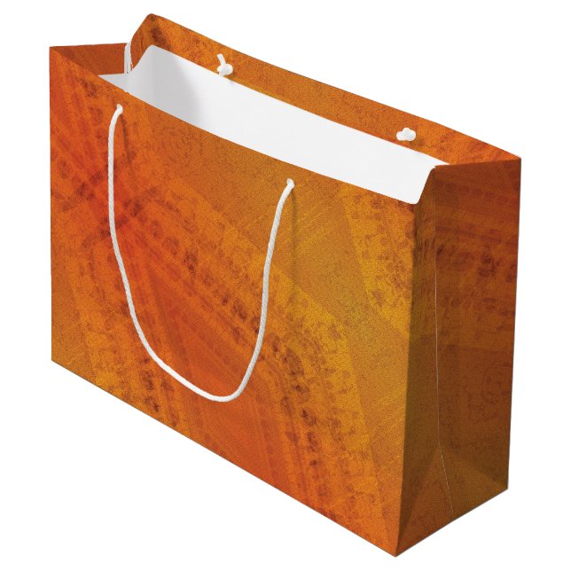 Godkännande | Red Orange Gult Shibori Mönster (Framsidan Vinklad)