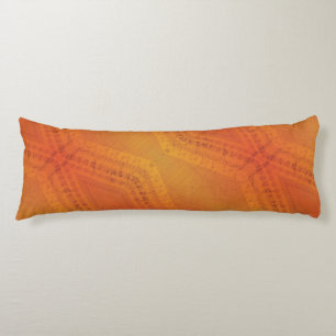 Godkännande Red Orange Gult Shibori Mönster Kroppskudde