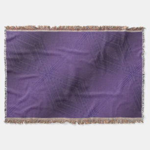 Godkännande Violet Eclectic Boho Mönster Filt