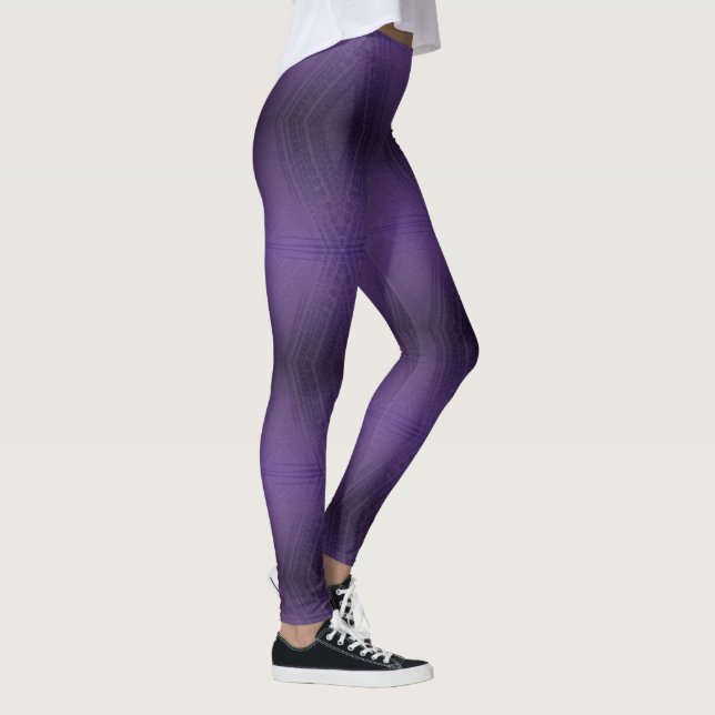 Godkännande | Violet Eclectic Boho Mönster Leggings (Höger)