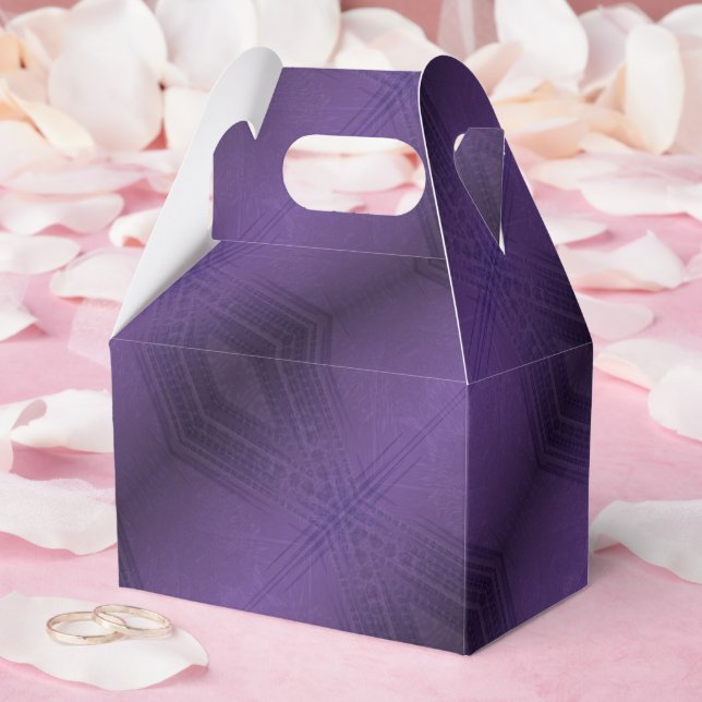 Godkännande | Violet Eclectic Boho Mönster Presentaskar (Bröllop)