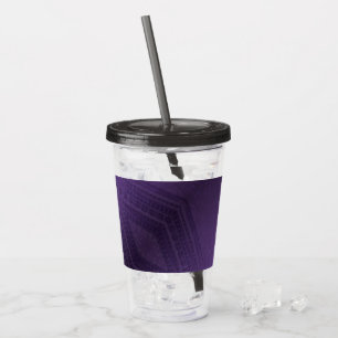 Godkännande Violet Eclectic Boho Mönster Take Away Mugg